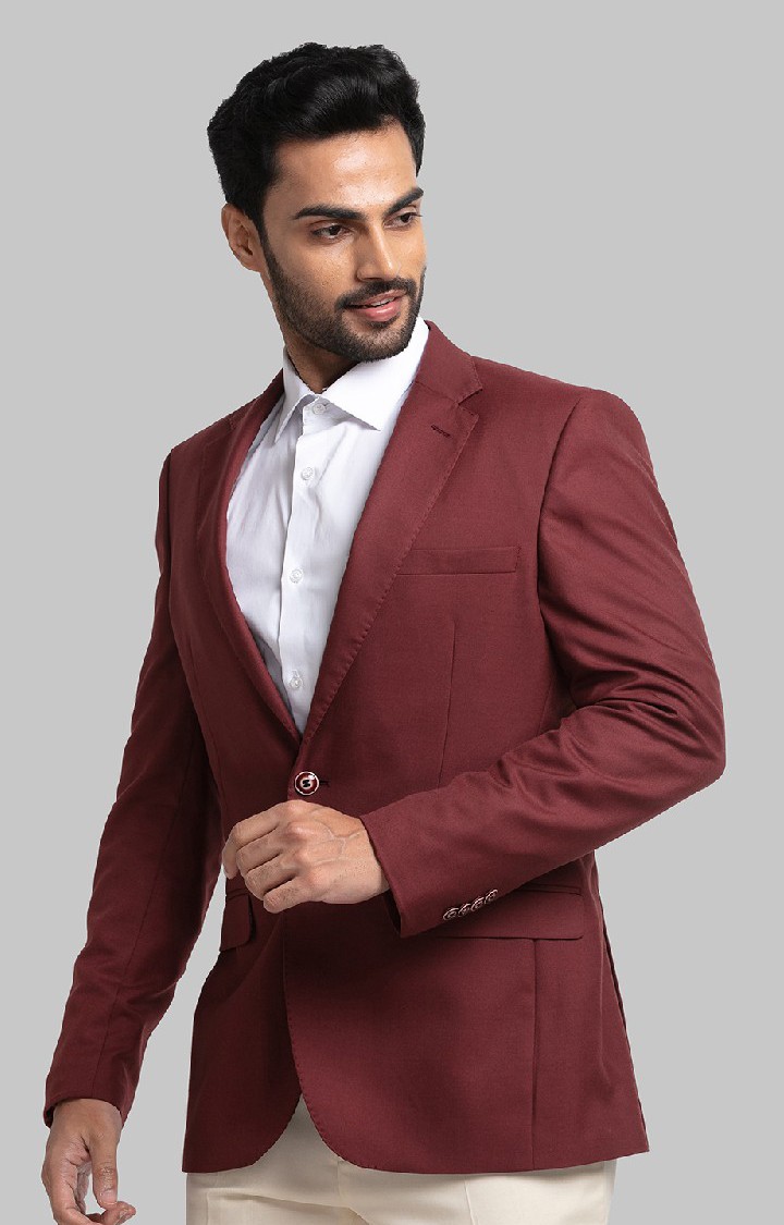 Raymond red cheap blazer