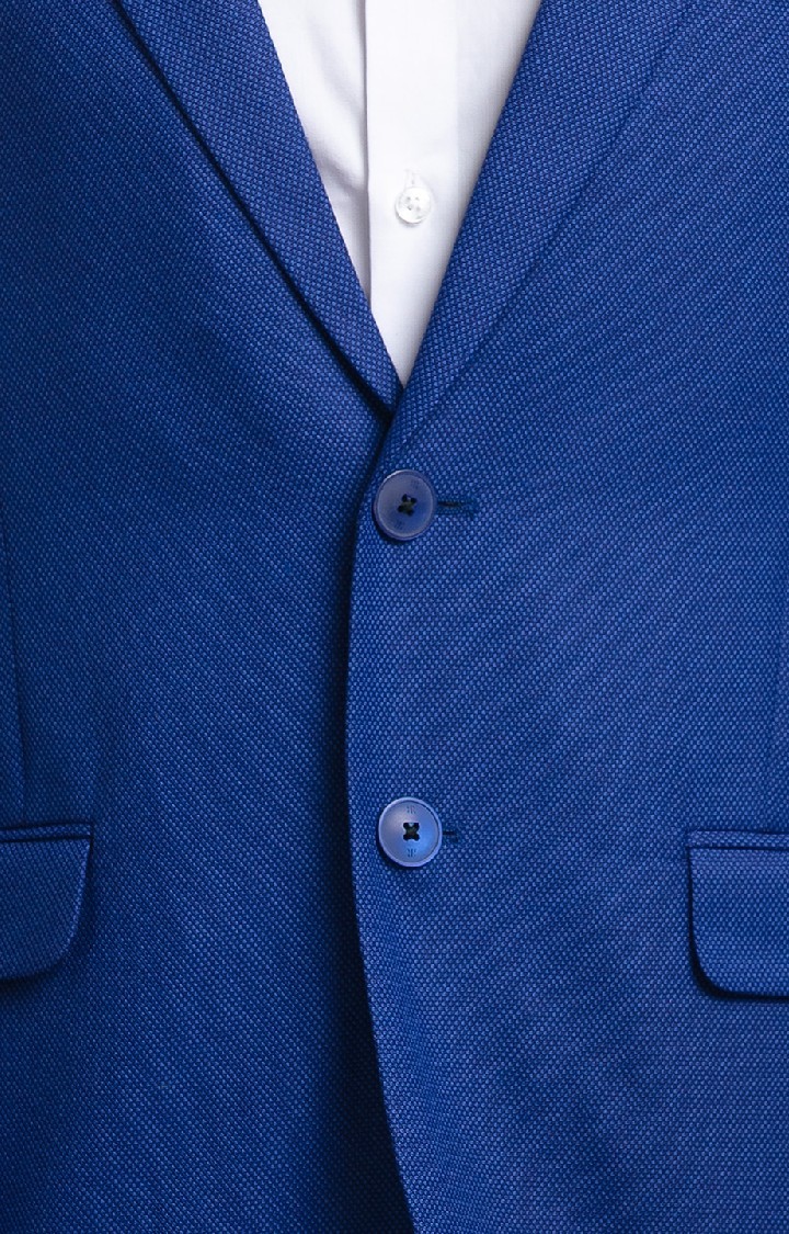 Raymond Contemporary Fit Blue Blazer For Men Raymond
