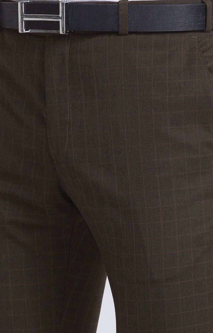Raymond | Raymond Slim Fit Brown Formal Trouser For Men 5