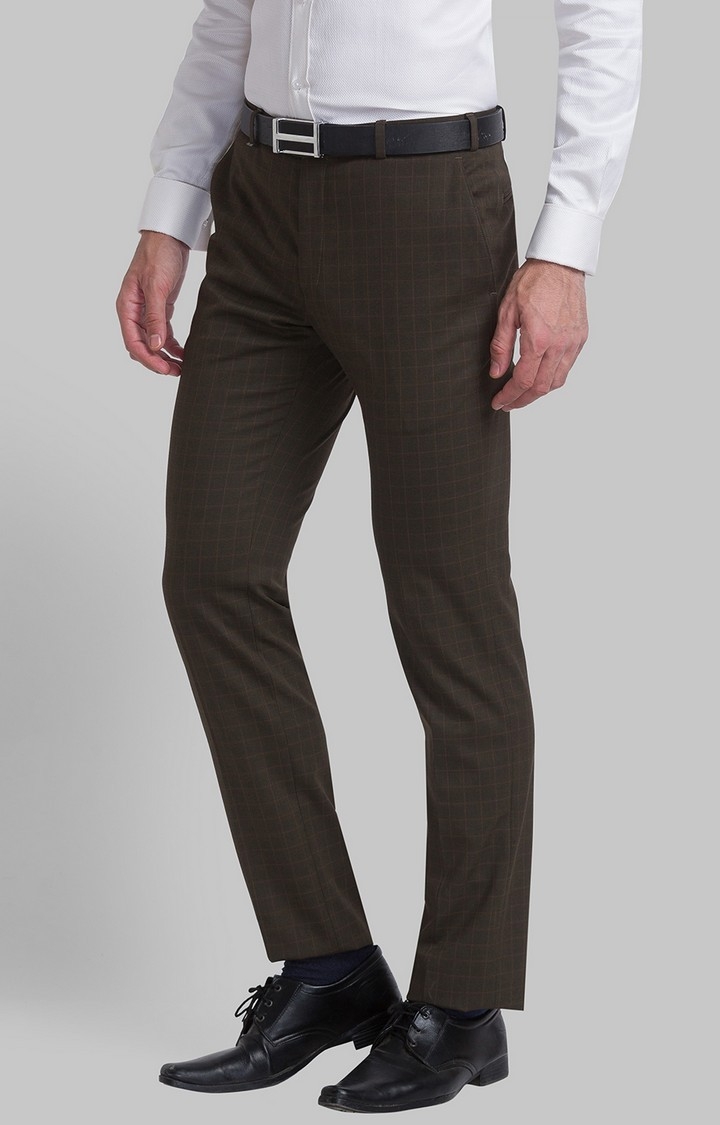 Raymond | Raymond Slim Fit Brown Formal Trouser For Men 3