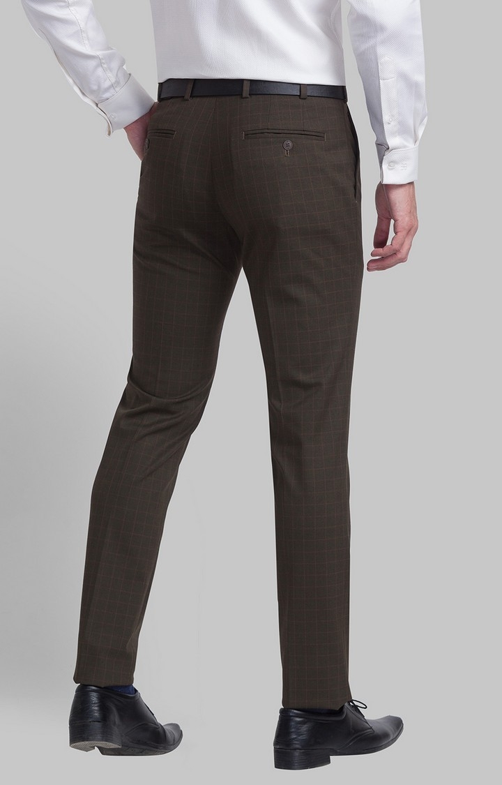 Raymond | Raymond Slim Fit Brown Formal Trouser For Men 4