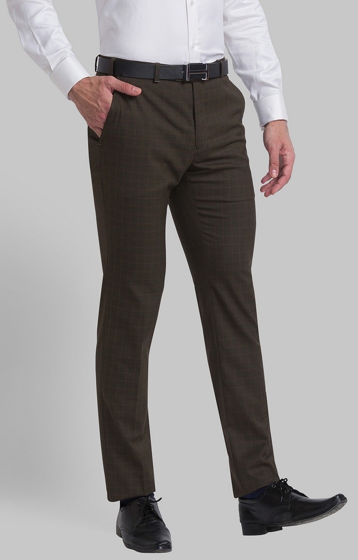 Raymond | Raymond Slim Fit Brown Formal Trouser For Men 2
