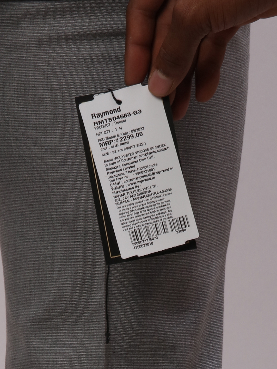 Buy Raymond Mens Viscose Unstitched 125 m Trouser Fabric Black Free  Size at Amazonin