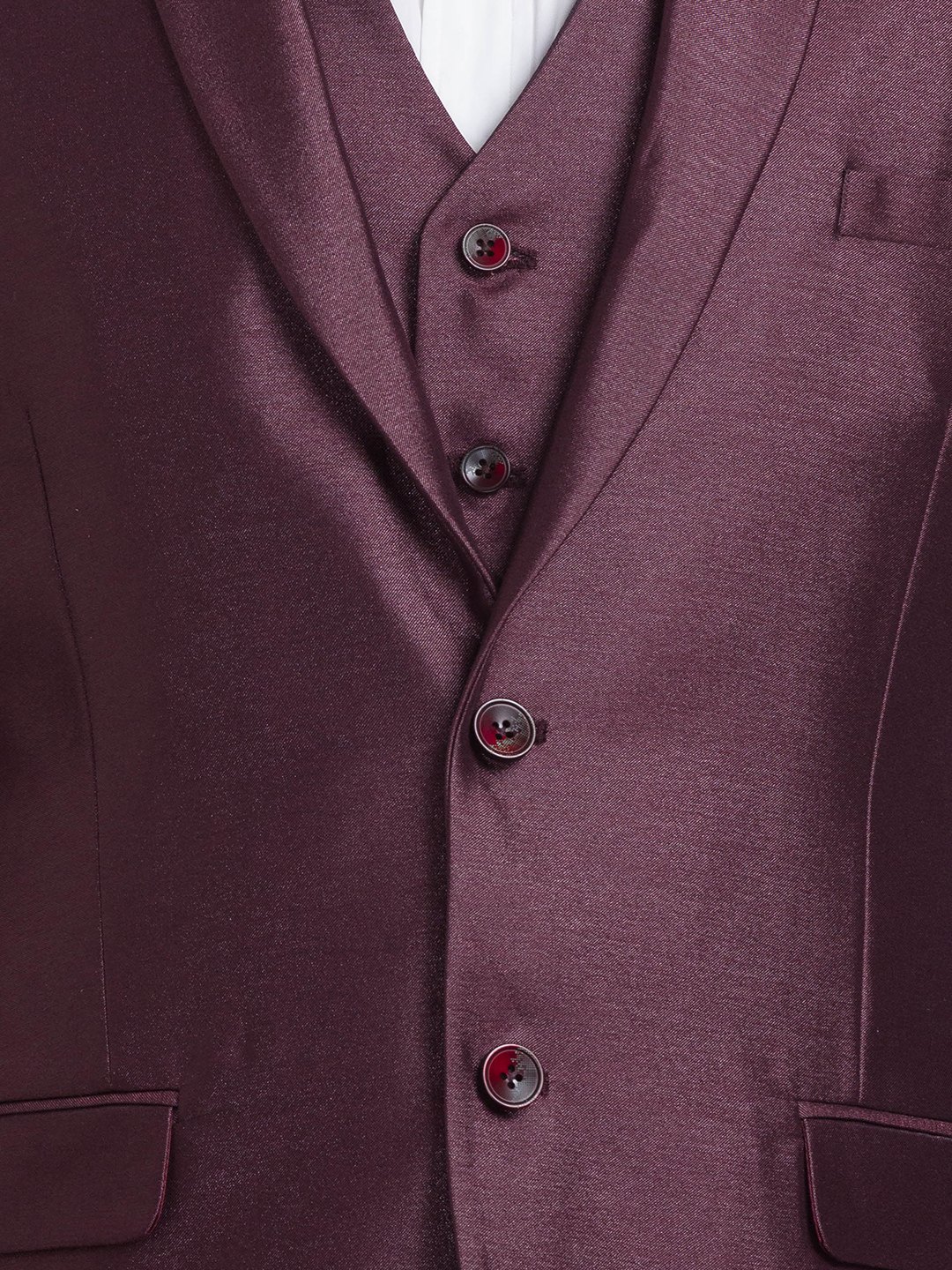Park Avenue Slim Dark Violet Suit For Men