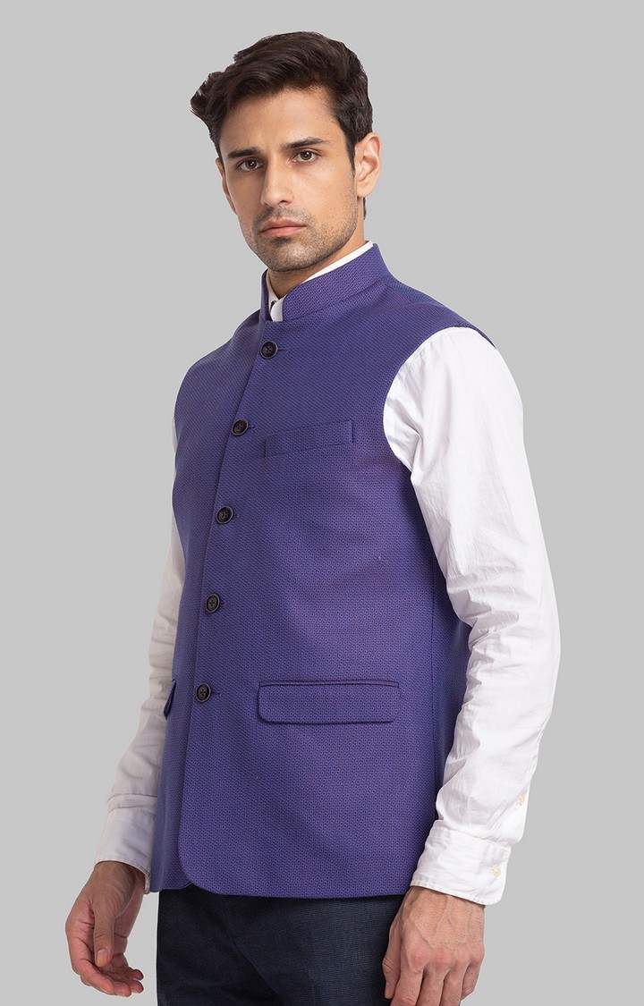 Park Avenue Slim Fit Purple Waistcoat For Men