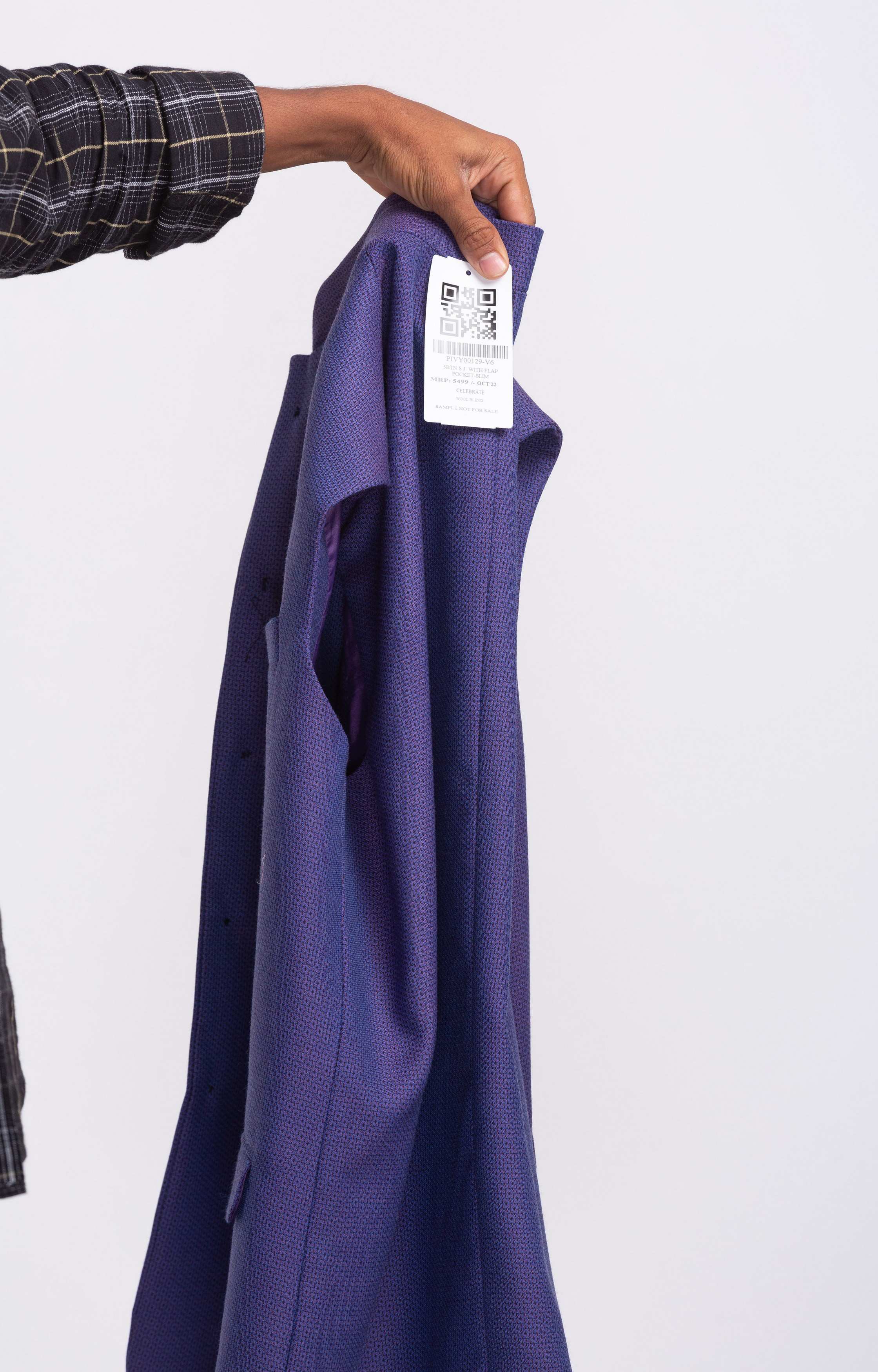 Park Avenue Slim Fit Purple Waistcoat For Men