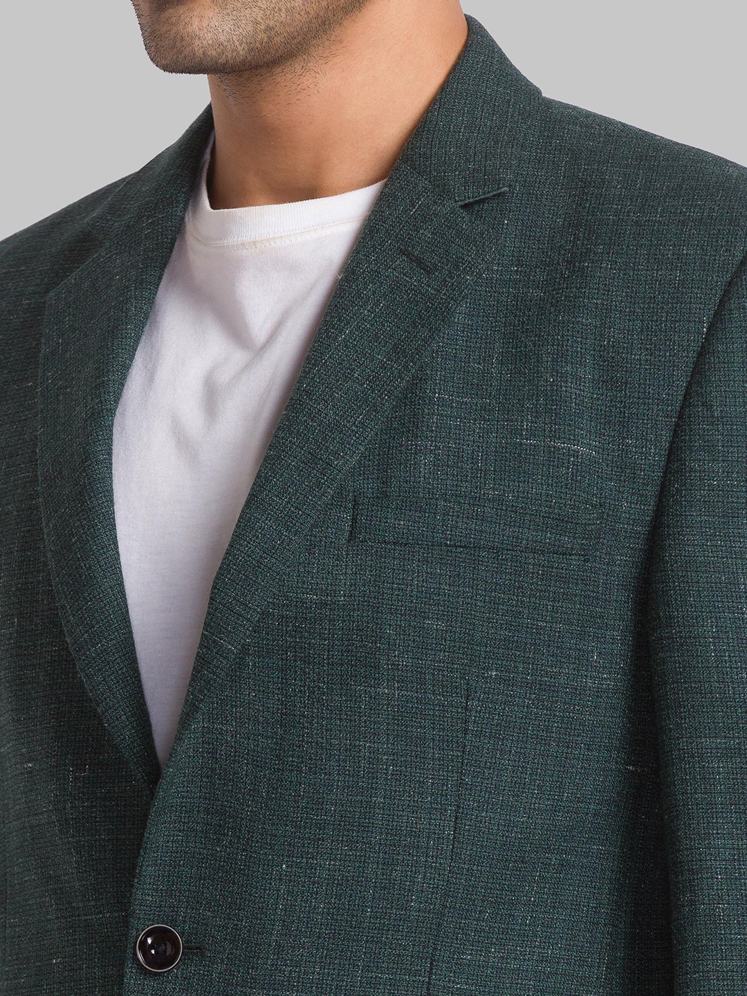 Park Avenue Regular Dark Green Blazer For Men