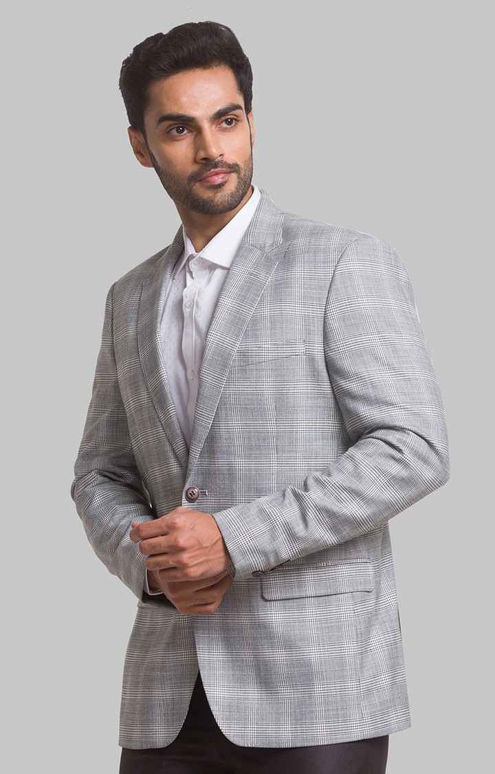 Park Avenue Super Slim Fit Blue Blazer For Men