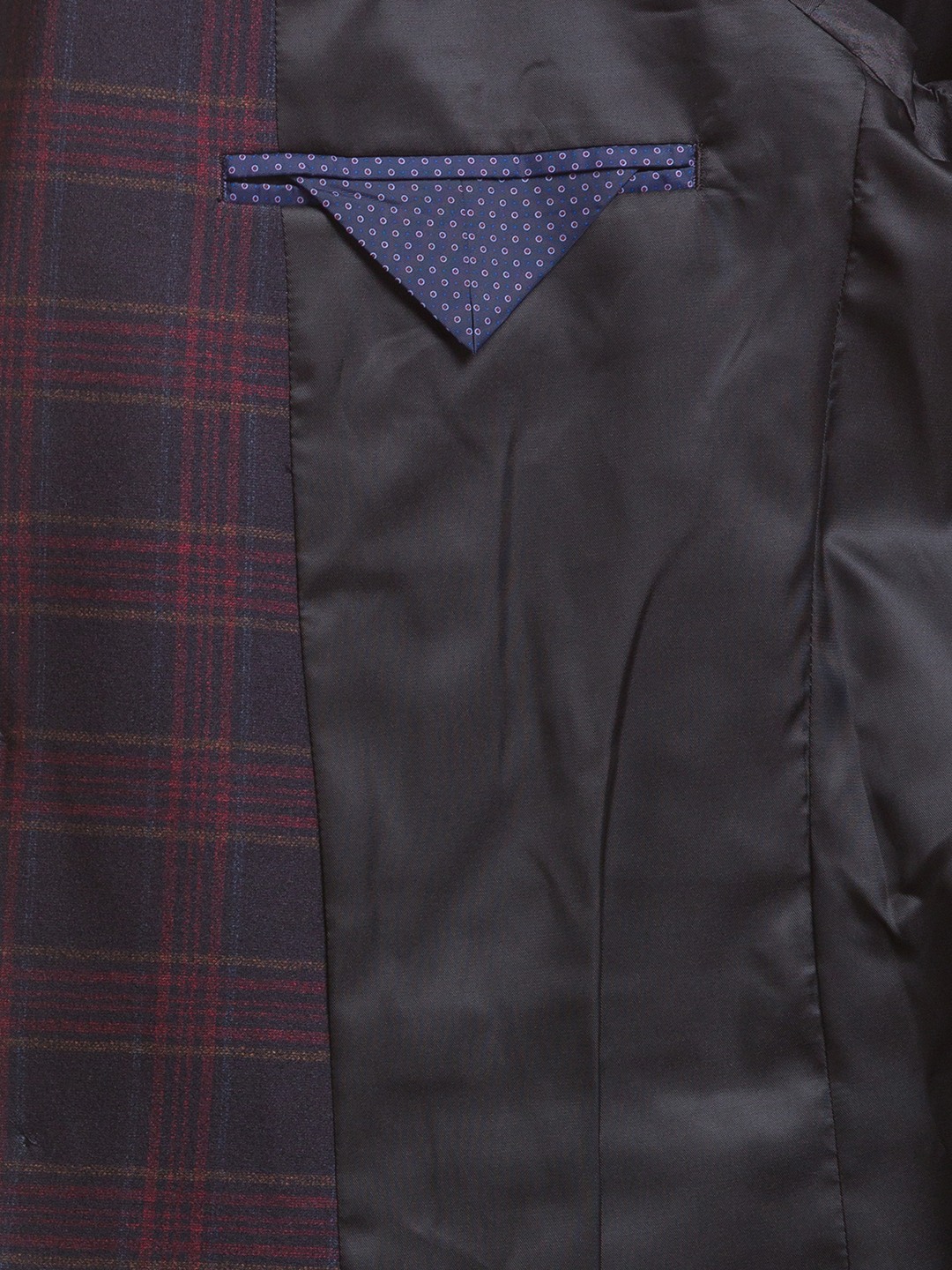 Park Avenue Active Fit Dark Maroon Blazer For Men