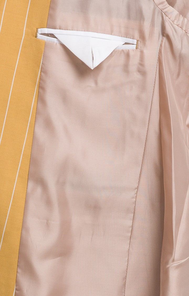 Park Avenue Neo Fit Yellow Blazer For Men