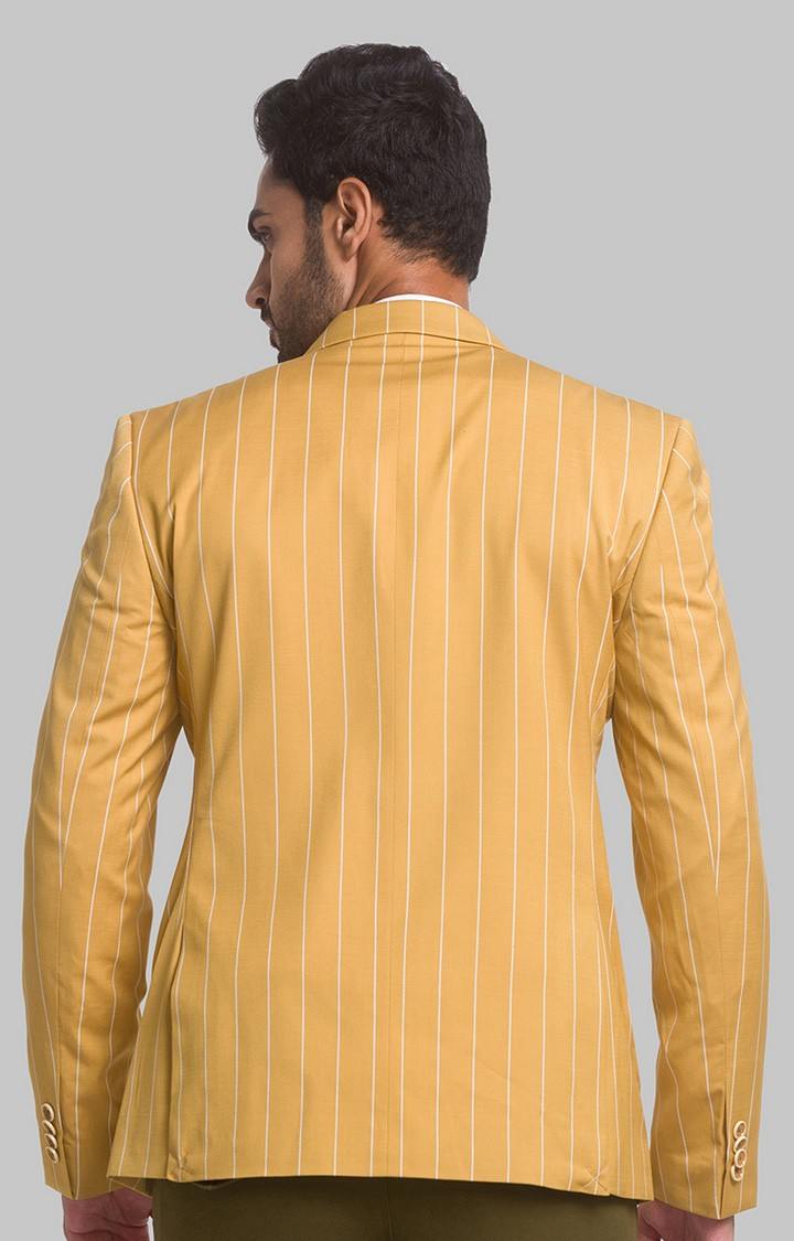 Park Avenue Neo Fit Yellow Blazer For Men