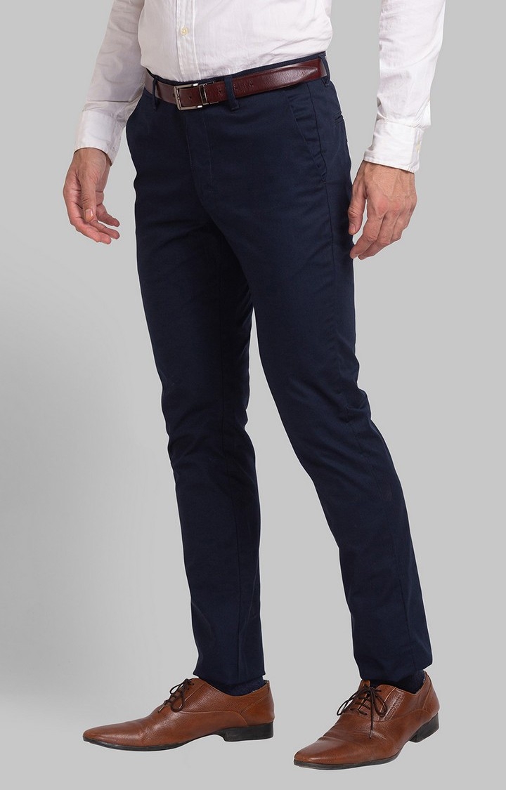 Park Avenue Neo Fit Blue Formal Trouser For Men