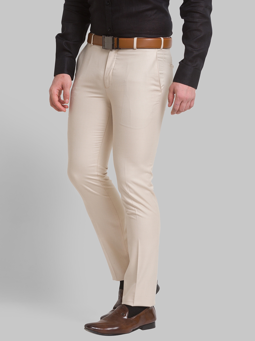 Buy Park Avenue Men's Smart Fit Casual Pants (PMTX07555-V8_Dark Violet at  Amazon.in