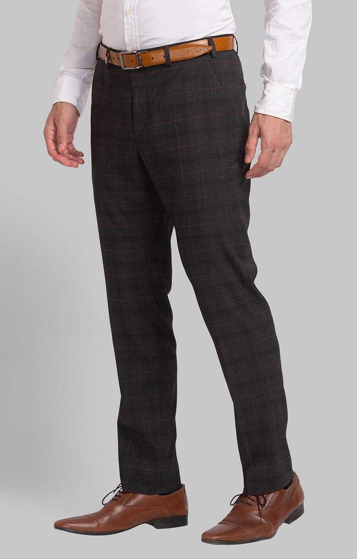 Park Avenue Neo Fit Black Formal Trouser For Men