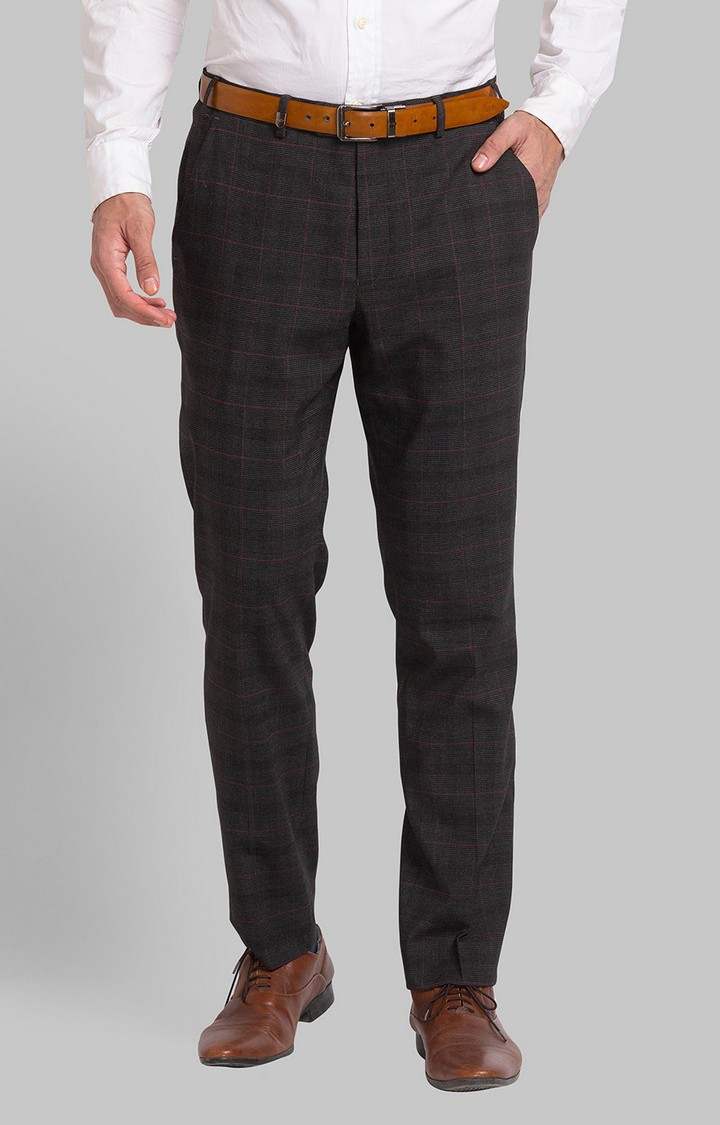 Park Avenue Neo Fit Black Formal Trouser For Men