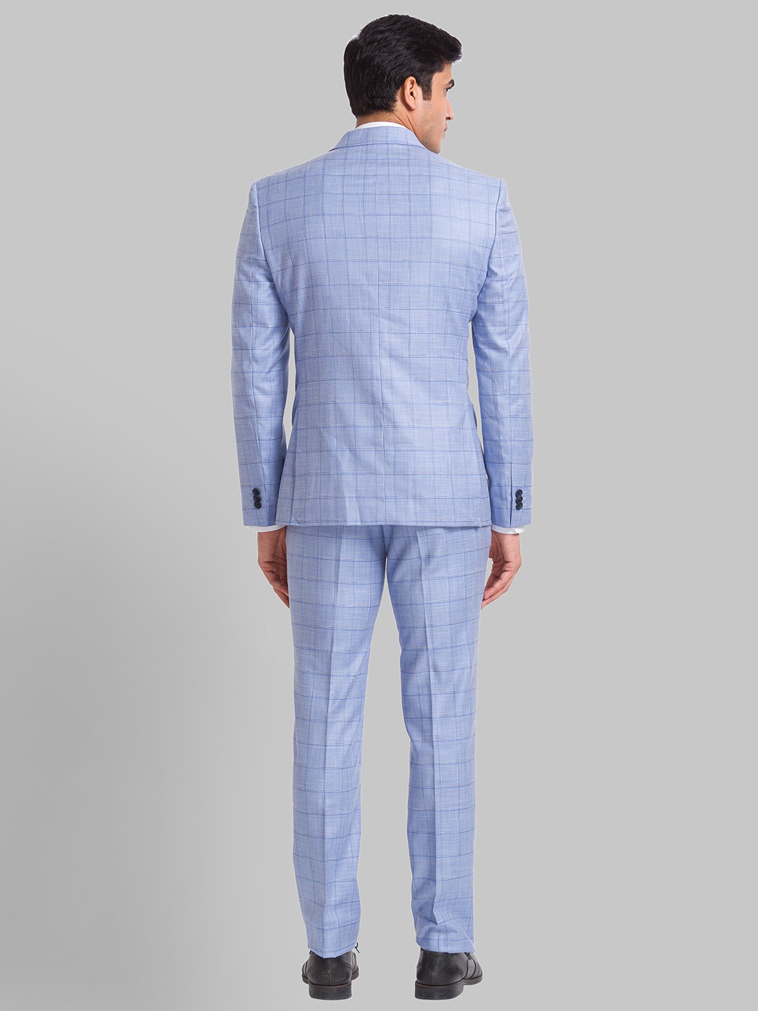 Park Avenue Super Slim Fit Medium Blue Suit For Men
