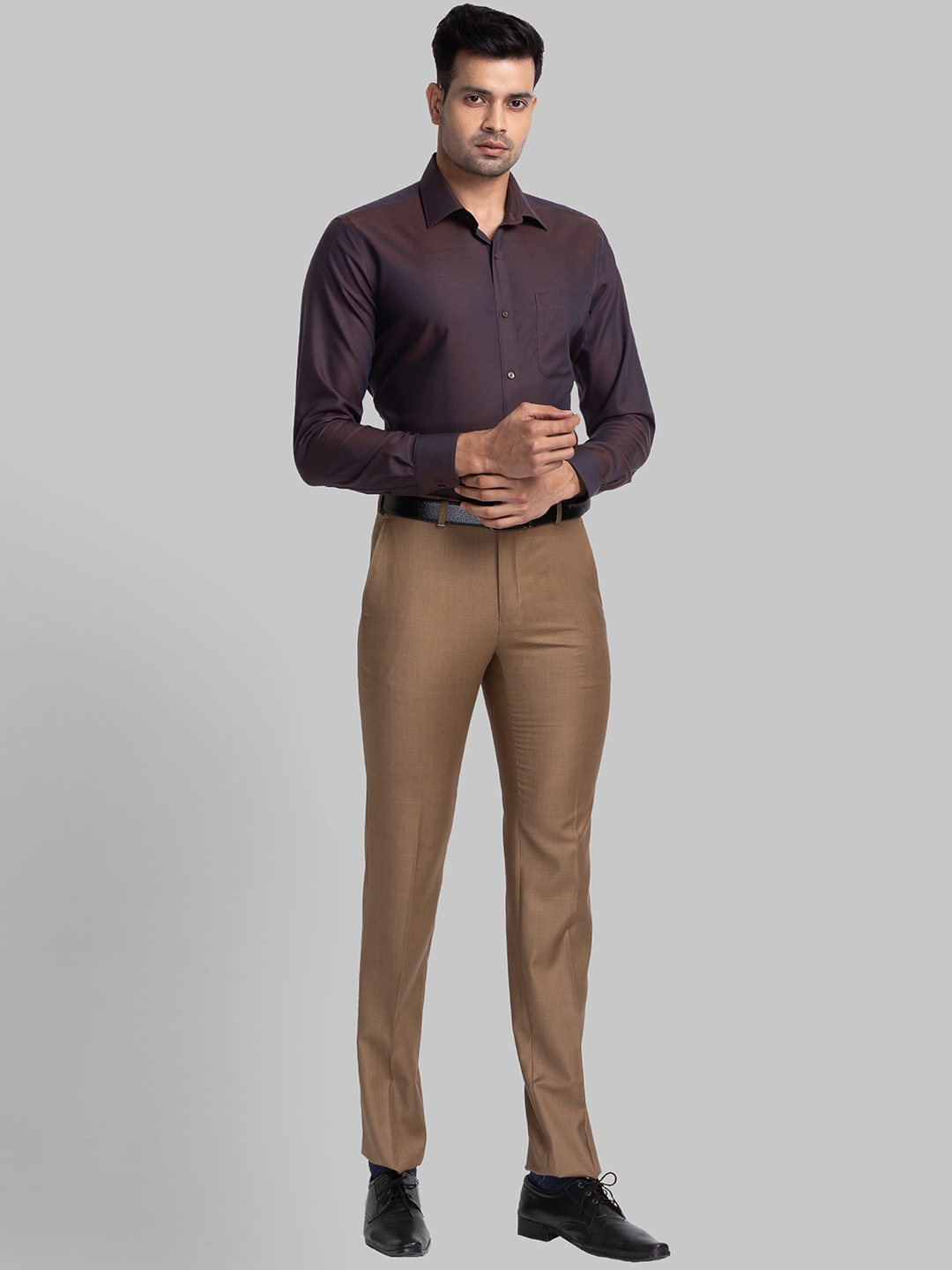 Mens Navy Slim Fit Flat Front Smart Suit Trouser Tailored Work Dress  Pants.30-44 | eBay