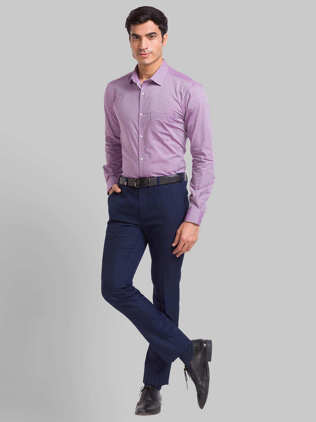 Park Avenue Slim Fit Dark Violet Formal Shirt For Men