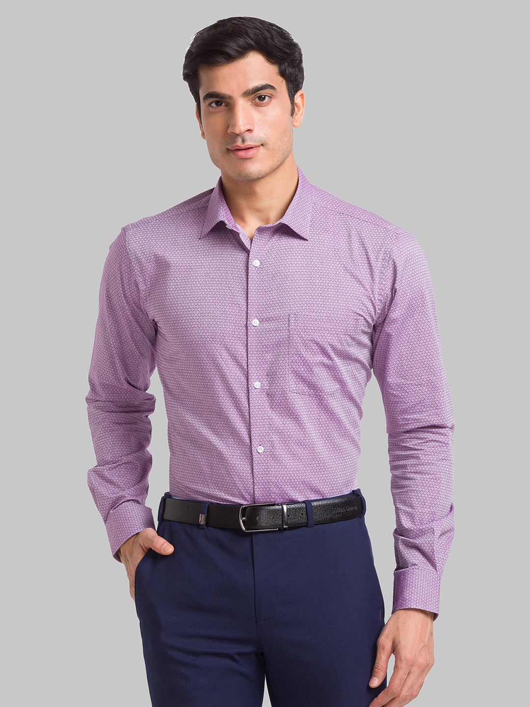 Park Avenue Slim Fit Dark Violet Formal Shirt For Men