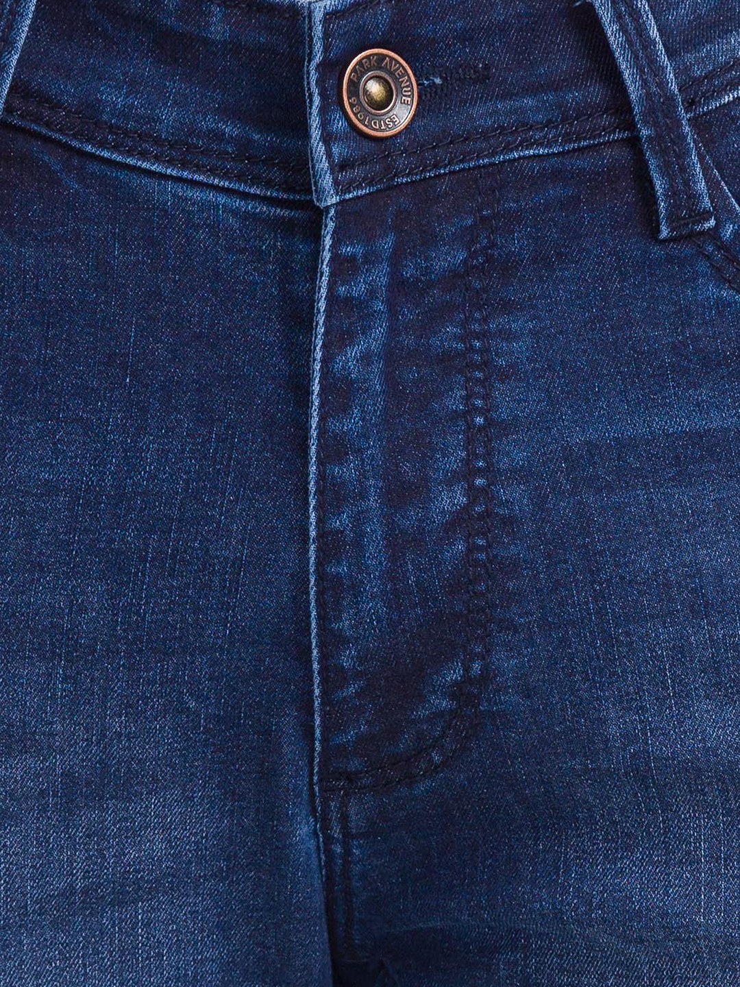 Park Avenue  Mod Fit Dark Blue Jeans For Men