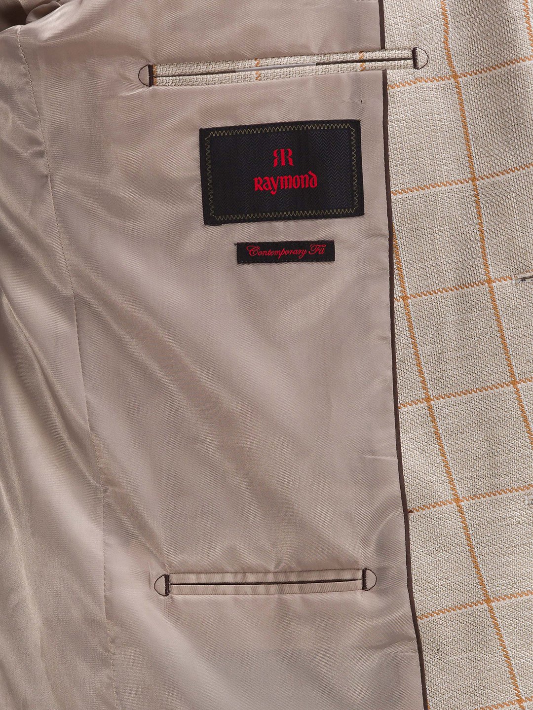 Raymond Contemporary Fit Medium Fawn Blazer For Men