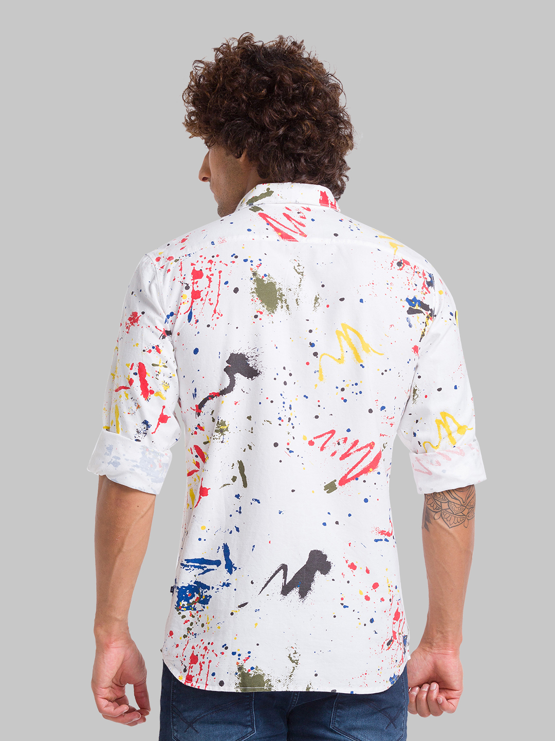 Parx Slim Fit White Formal Shirt For Men