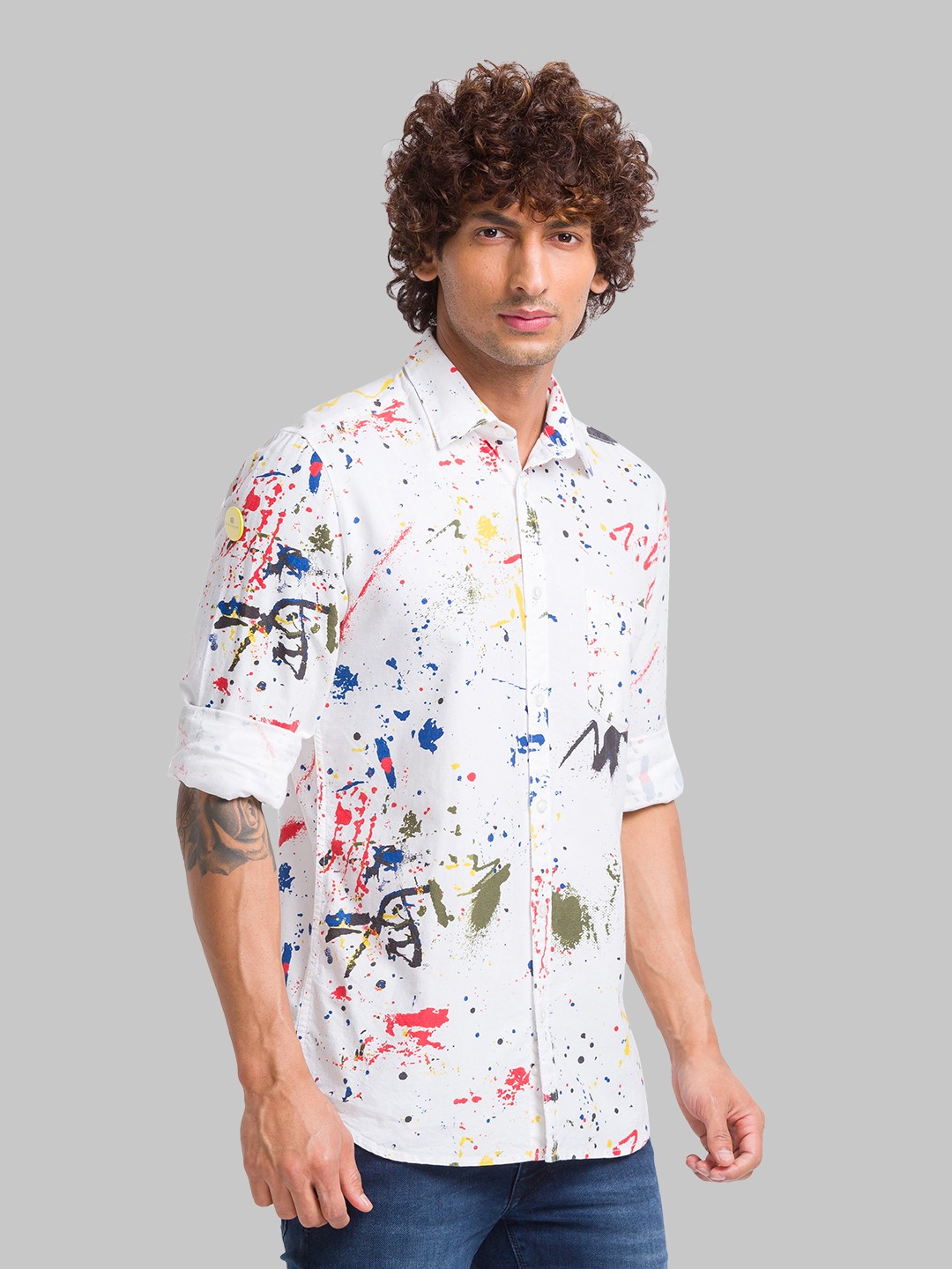 Parx Slim Fit White Formal Shirt For Men