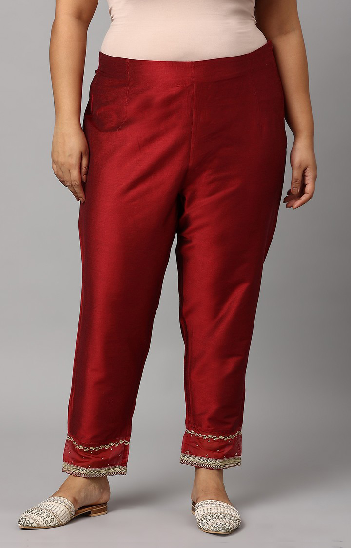 ASV straight viscose-cady trousers | GIORGIO ARMANI Woman