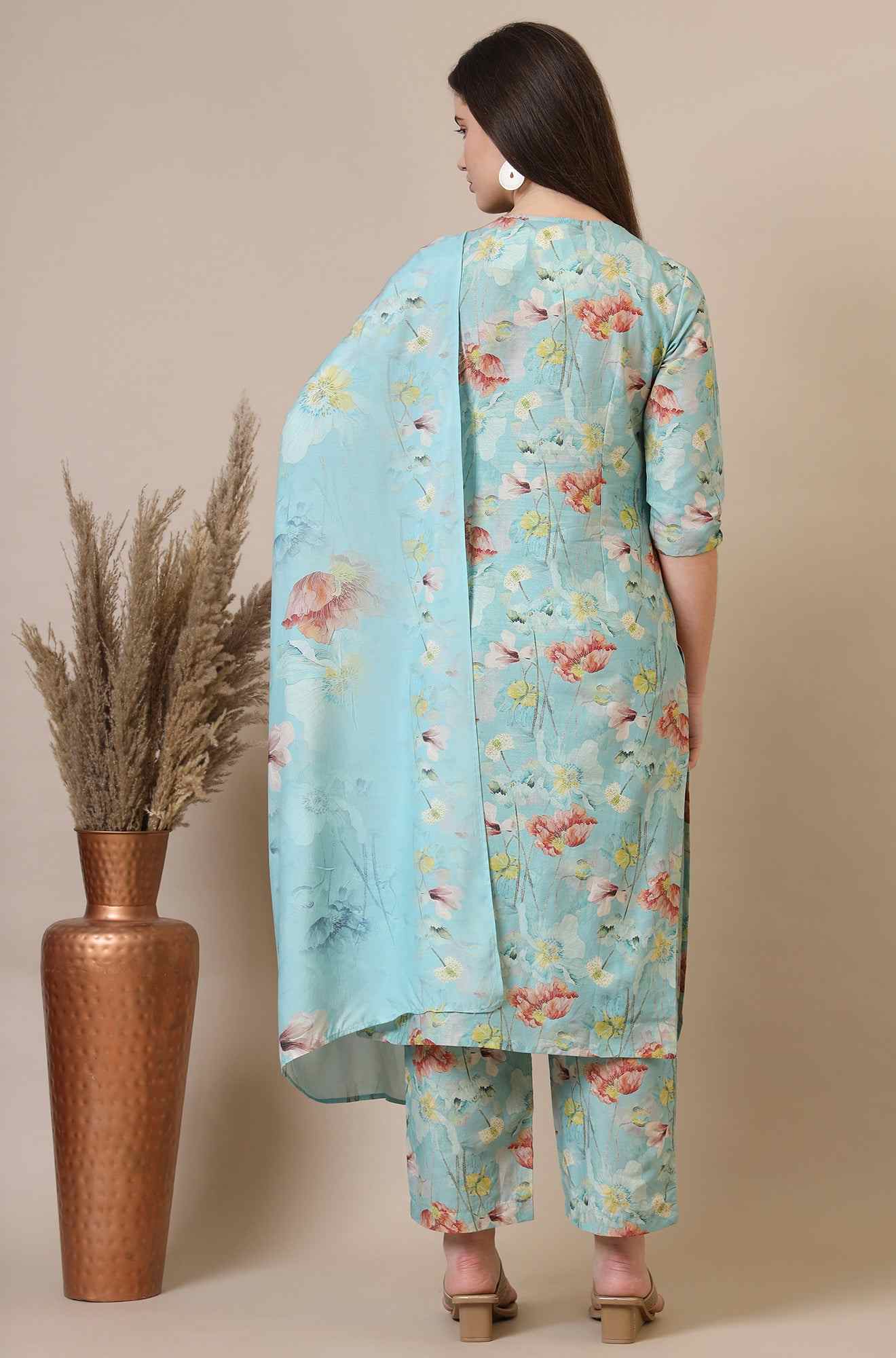 AURELIA LADIES WESTERN KURTI 3PCS SET AS14872 507976