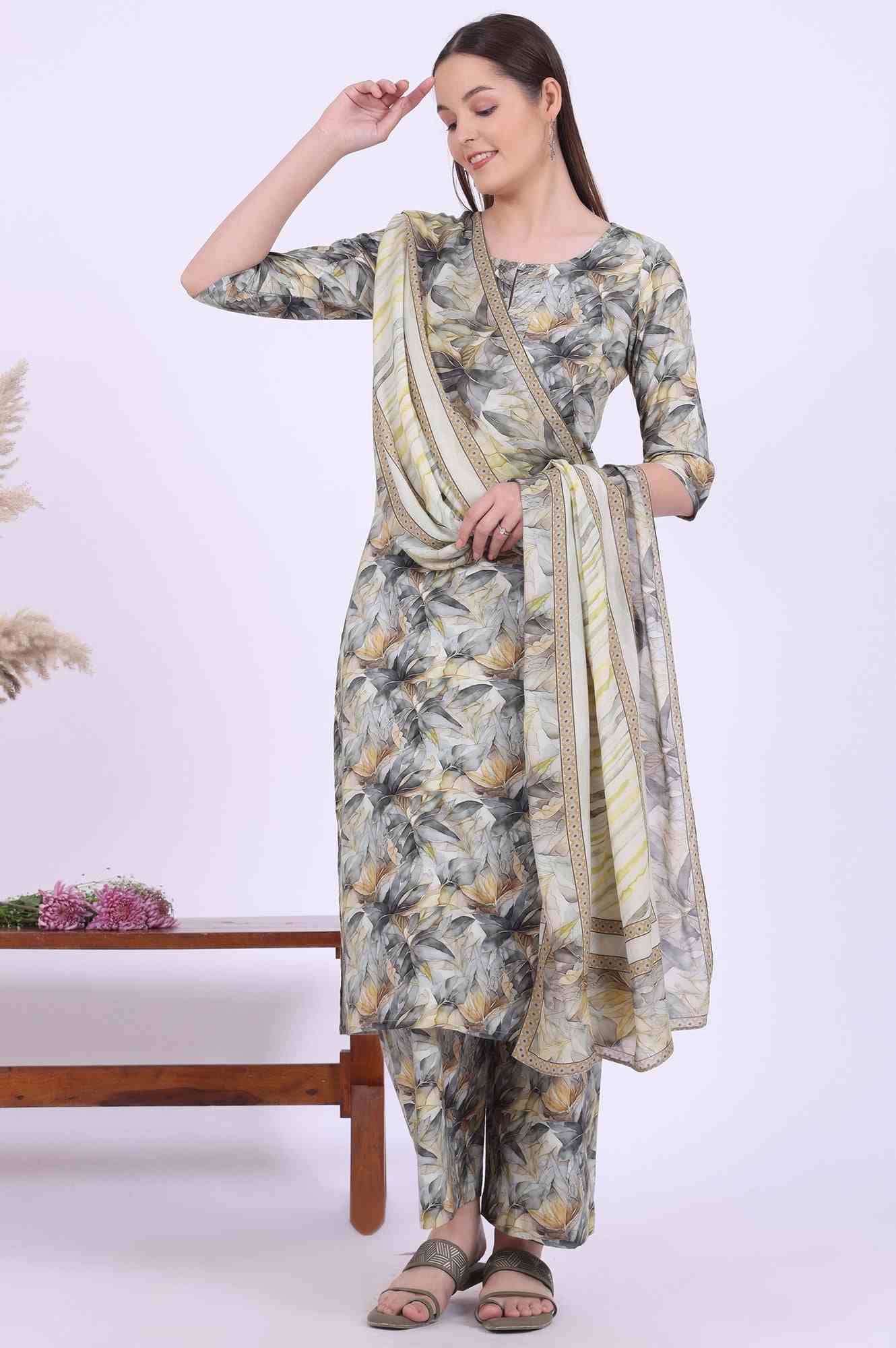 AURELIA LADIES WESTERN KURTI 3PCS SET AS15581 508949