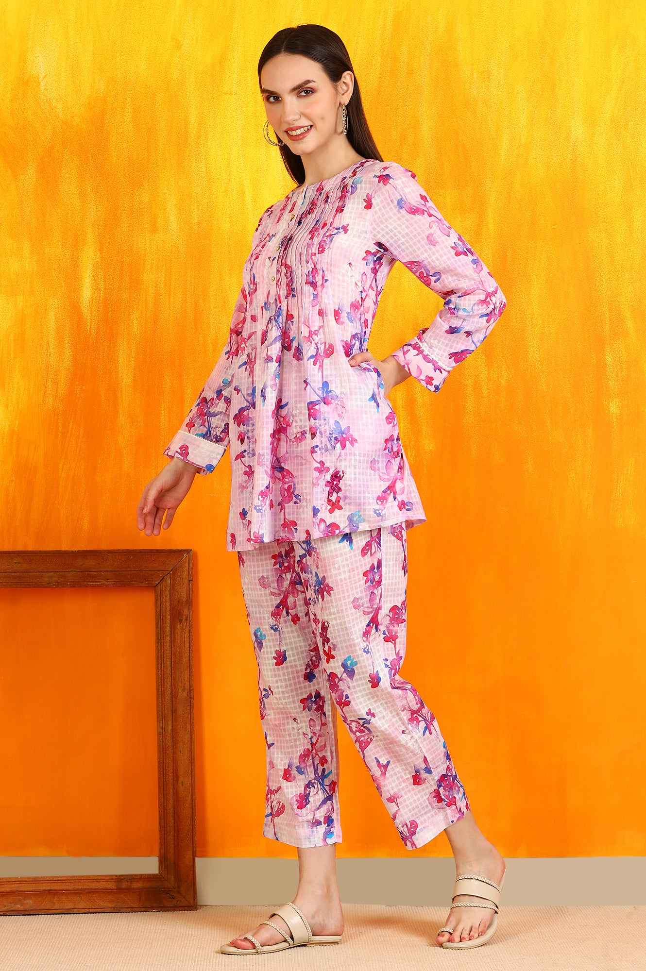 W LADIES WESTERN KURTI 3PCS SET WS31246 125342