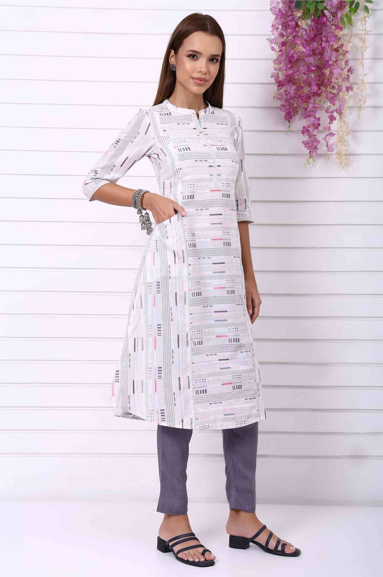 AURELIA LADIES WESTERN KURTI 2PCS SET AS15964 705674