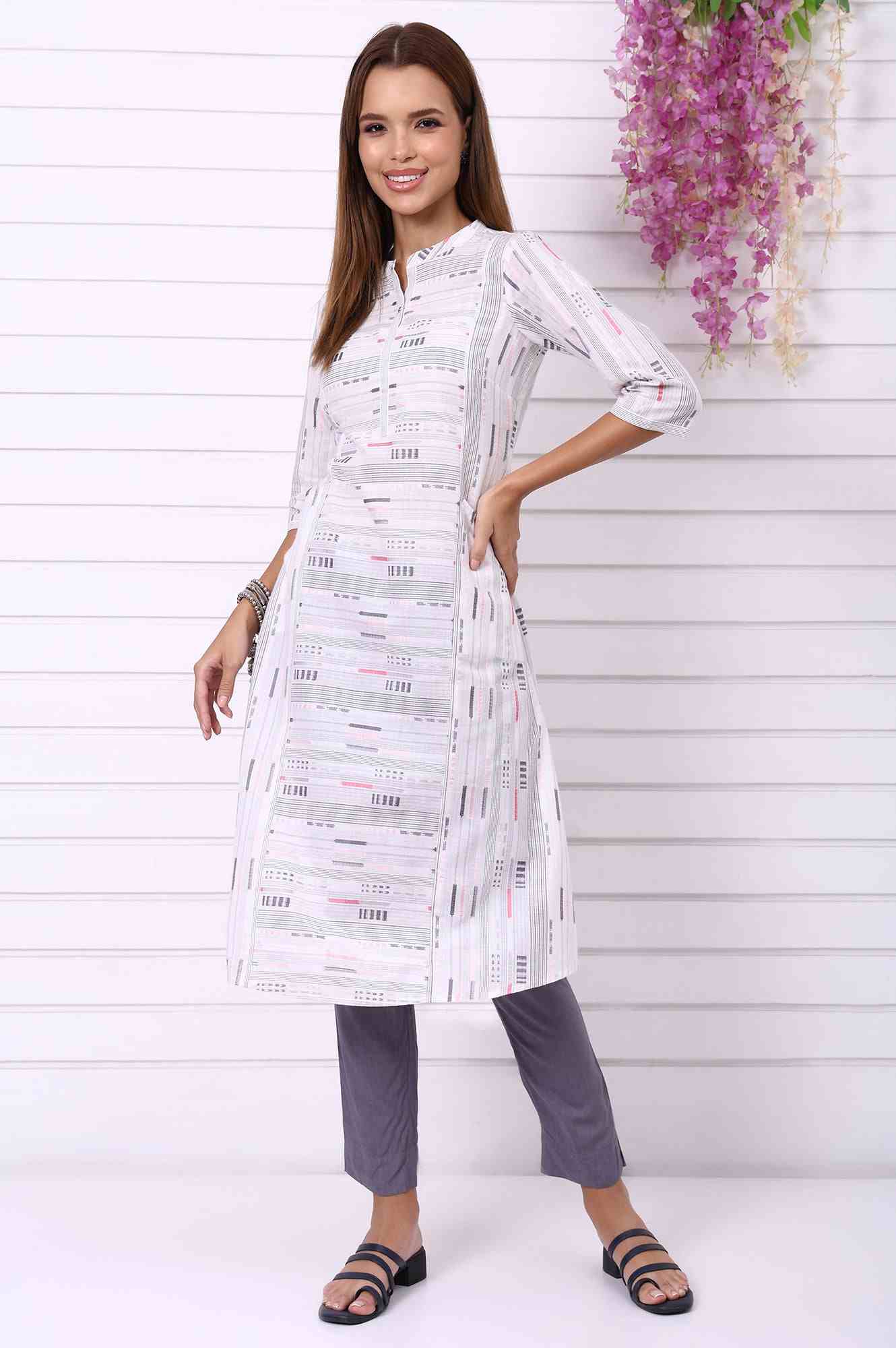AURELIA LADIES WESTERN KURTI 2PCS SET AS15964 705674