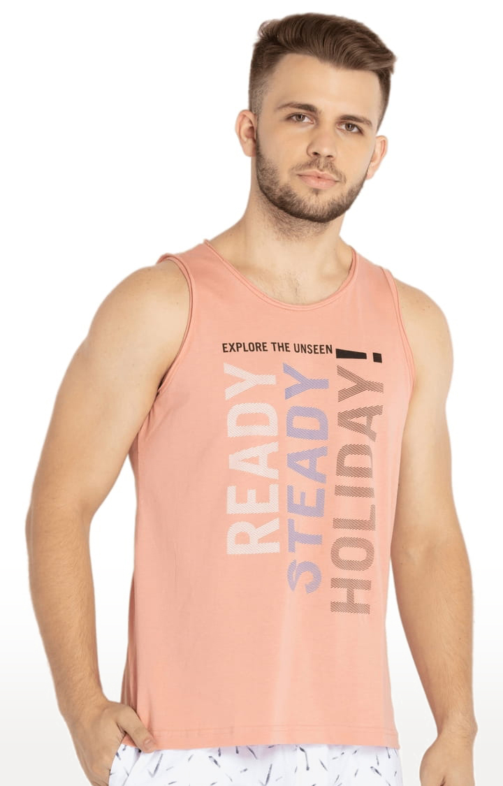 Mens Printed Sleeveless T-shirt