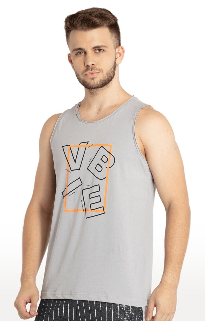Mens Printed Sleeveless T-shirt