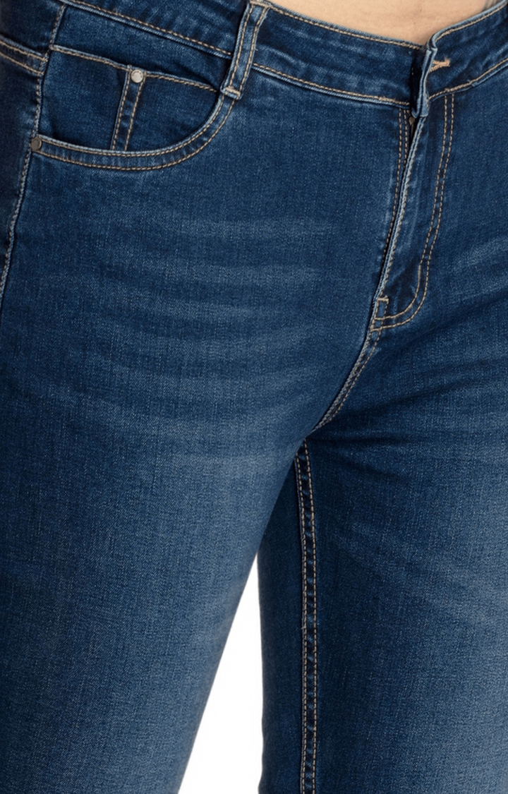 Womens Mid Rise Skinny Fit Denim