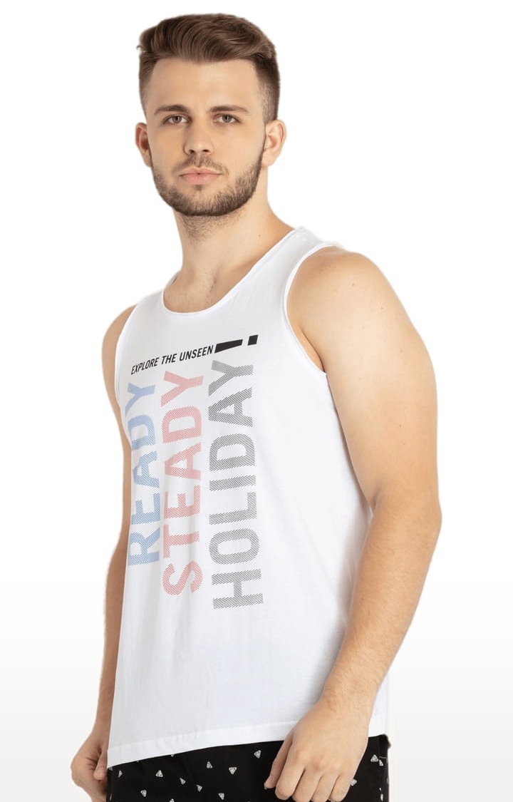 Mens Printed Sleeveless T-shirt