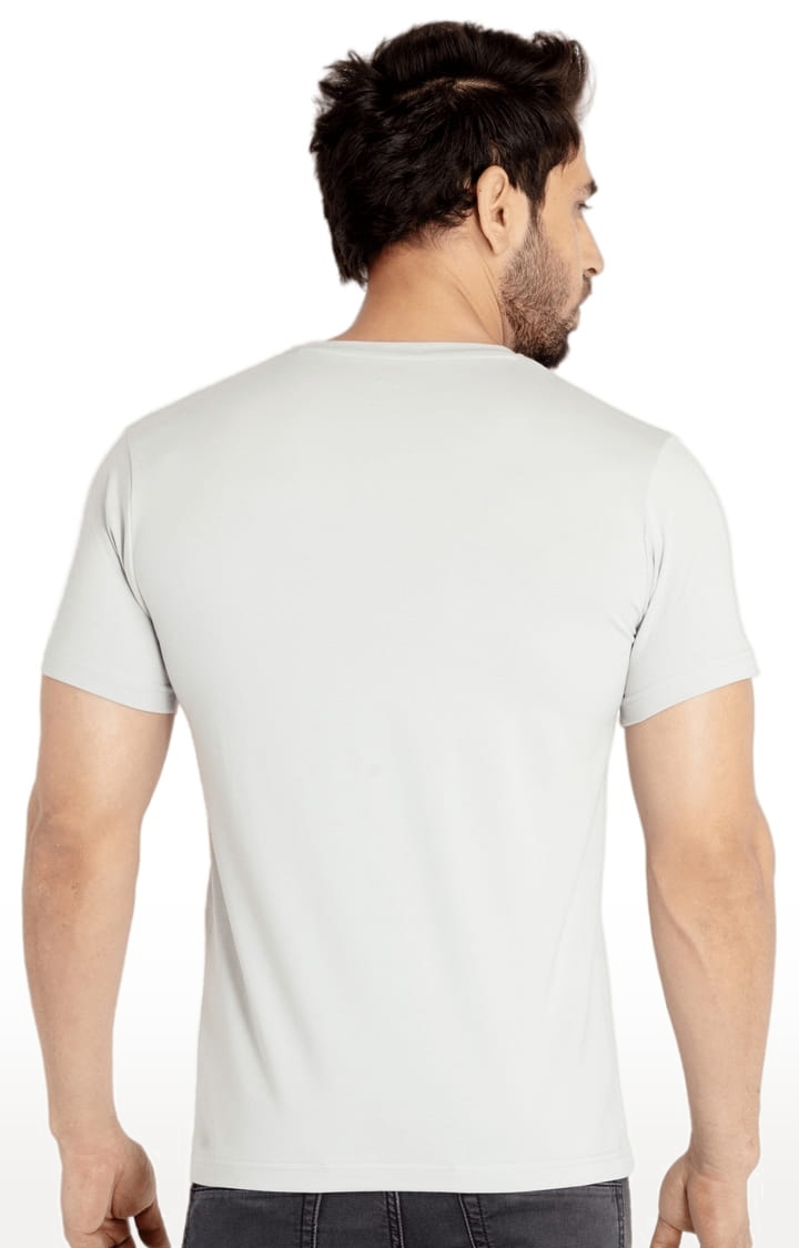 Status Quo | Men's Grey Cotton Printeded Regular T-Shirt 2