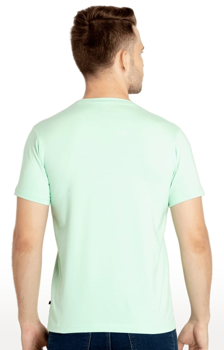 Status Quo | Men's Blue Cotton Typographic Printed Regular T-Shirt 2