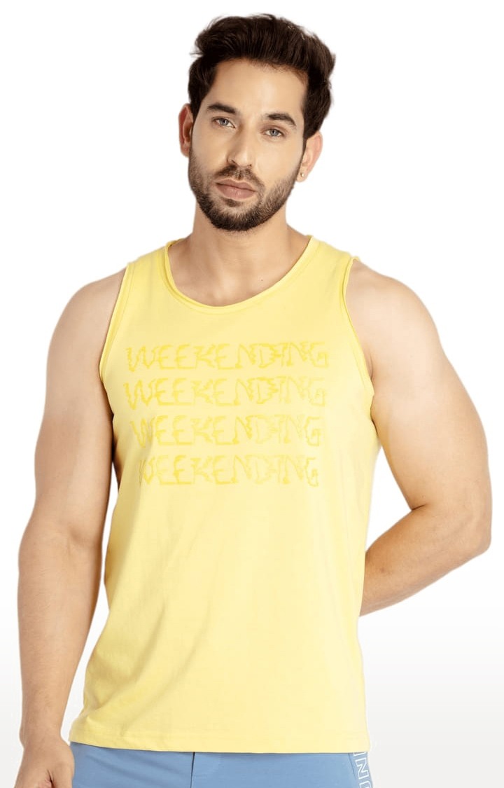 Mens Printed Sleeveless T-shirt