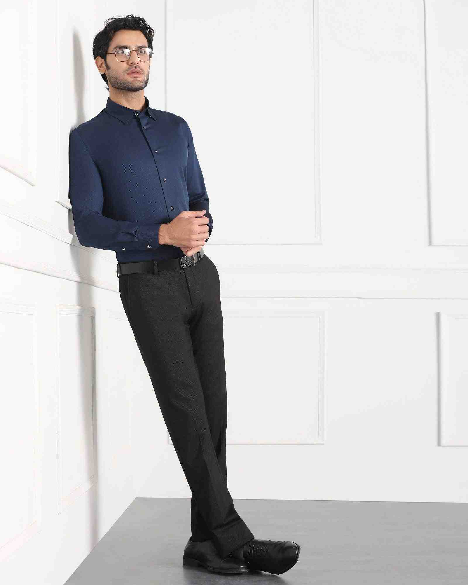 BLACKBERRY MENS FORMAL SHIRT F/S BP-BS-DO-REVOLVE GREY