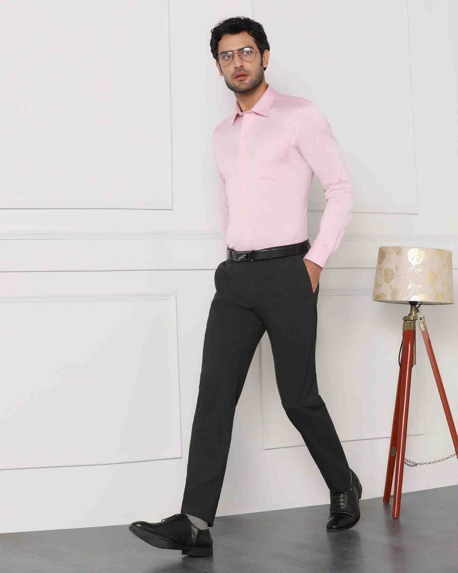 BLACKBERRY MENS FORMAL TROUSER NL-TRAVIS CHARCOAL
