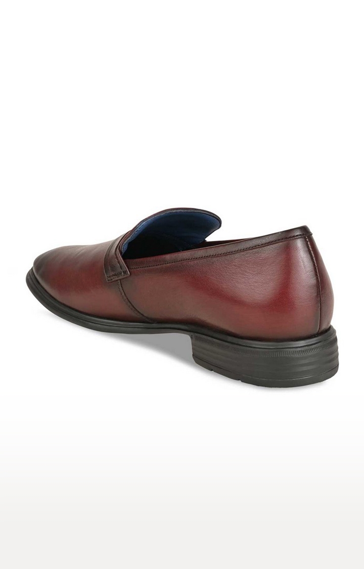 Regal | Men's Red Leather Formal Slip-ons 2