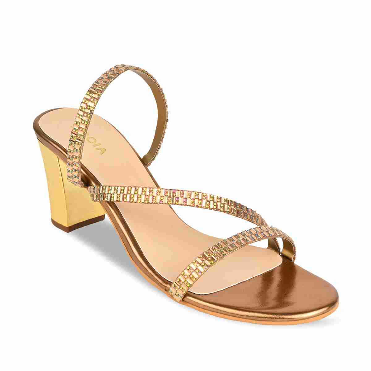 Antique on sale gold heels