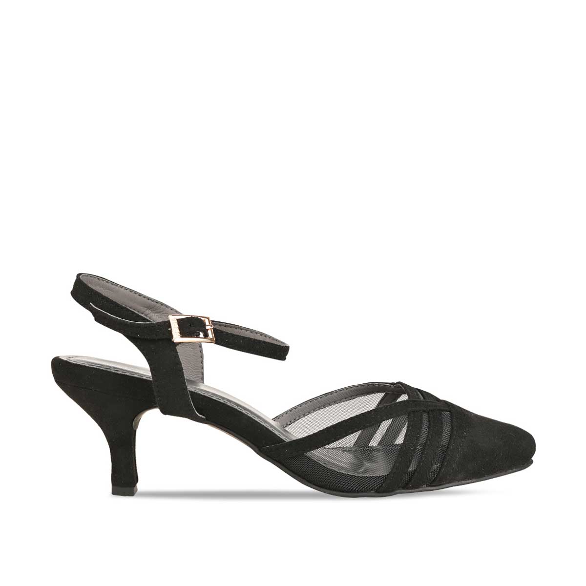Rocia By Regal Black Women Suede Pumps