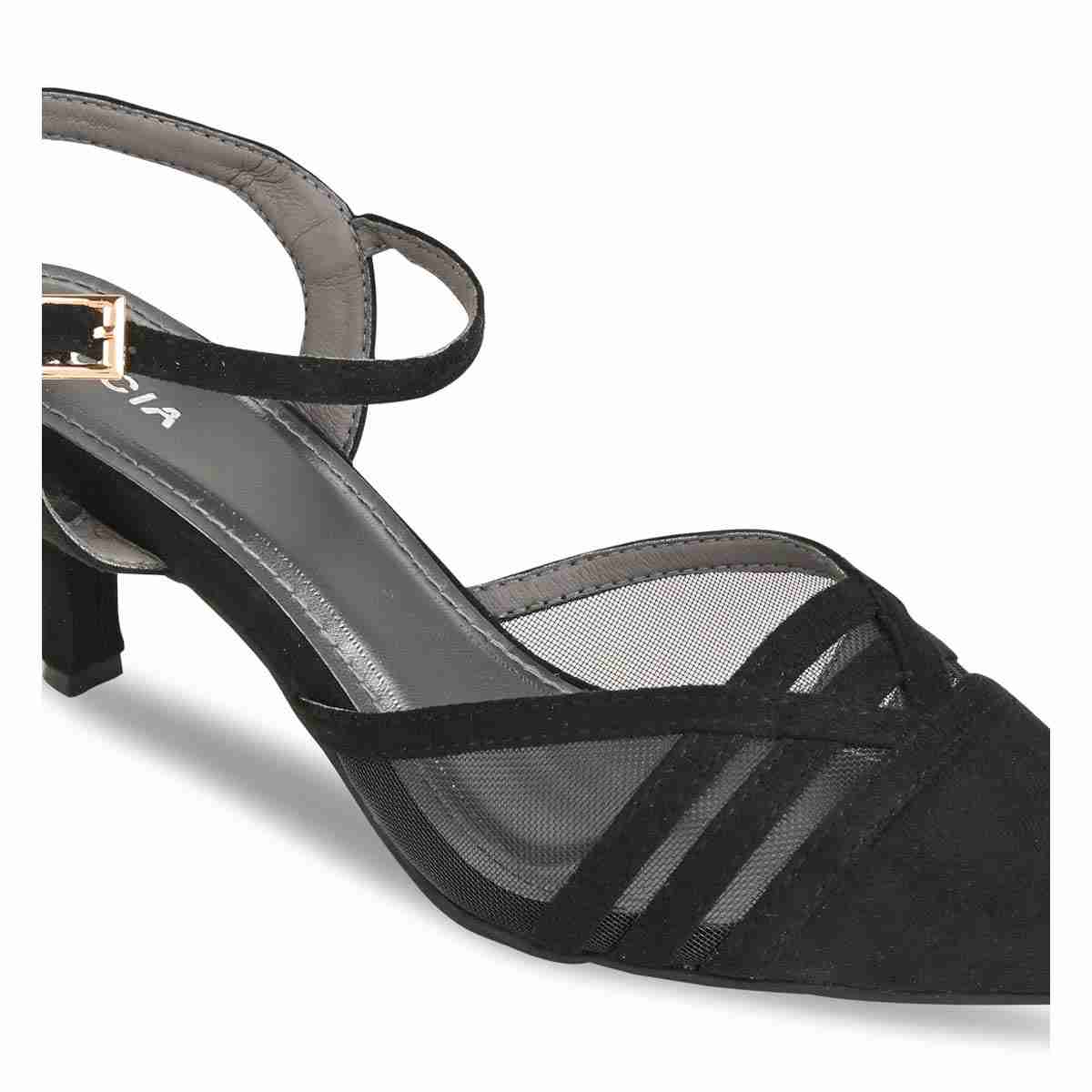 Rocia By Regal Black Women Suede Pumps