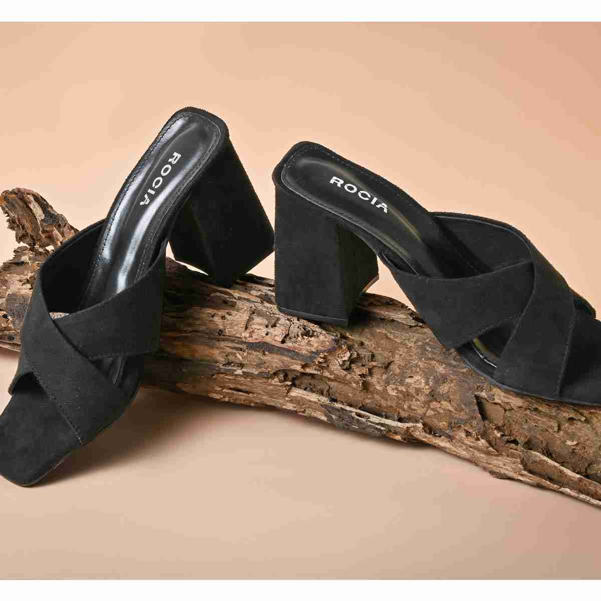 Rocia top black sandals