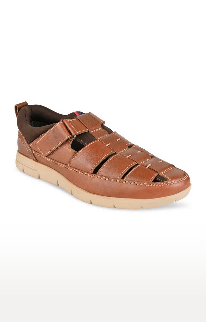 Men's Brown Leather Sandals