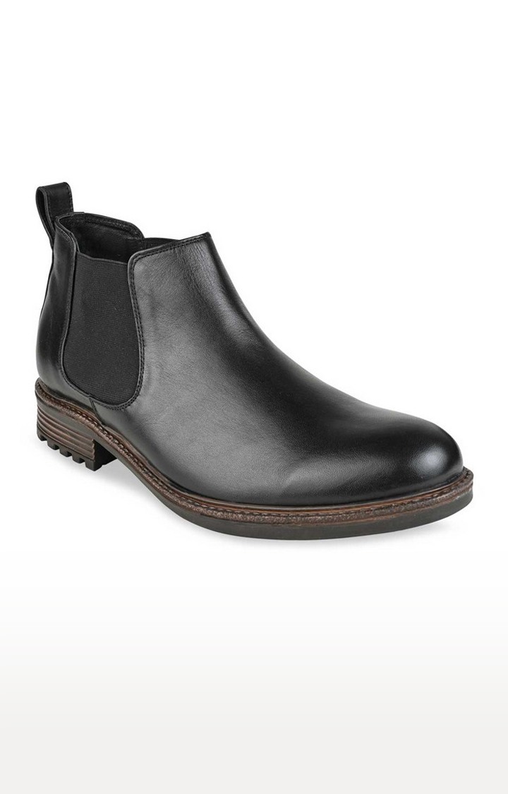 Men's Black Leather Boots