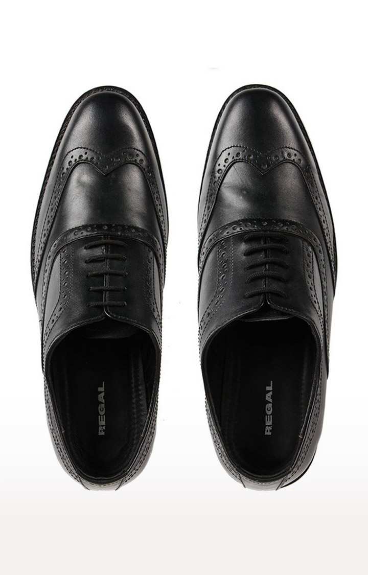 Men's Black Leather Brogues